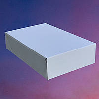 Картонна коробка для чобіт 600х355х140 біла