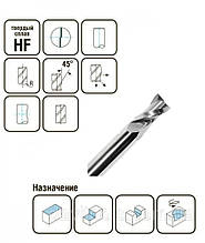 2 - зуба плоский торець