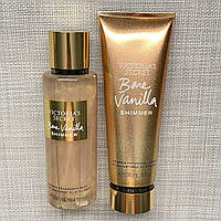 Мист и лосьон для тела Victoria's Secret Bare Vanilla Shimmer с шиммером