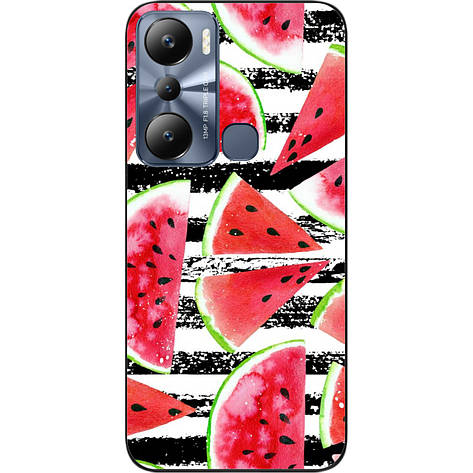 Силіконовий чохол Case для Infinix Hot 20i з картинкою Кавун, фото 1