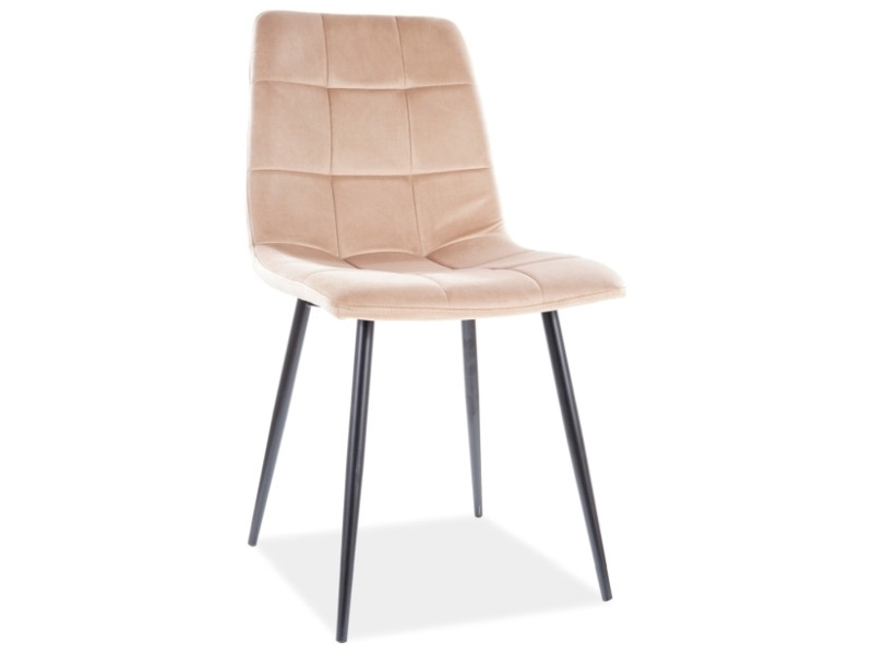Стілець Mila Velvet SIGNAL Bluvel 28 - бежевий, фото 1