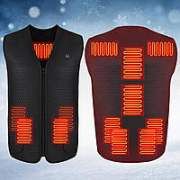 Терможилет з підігрівом "Eco-obigriv Neopren-8" на 8 зон обігріву, 3 режими регулювання температури M