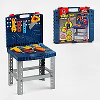 Набор инструментов игрушечный стол-чемодан 661-74