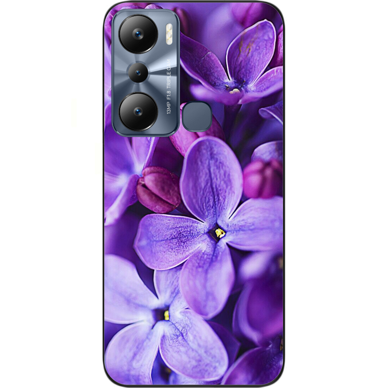 Силіконовий чохол Case для Infinix Hot 20i з картинкою Бузок