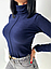Водолазка тепла жіноча стильна, синя, сіра, чорна, бордова, біла, розмір 42/44, 46/48, 50/52, 54/56, фото 6