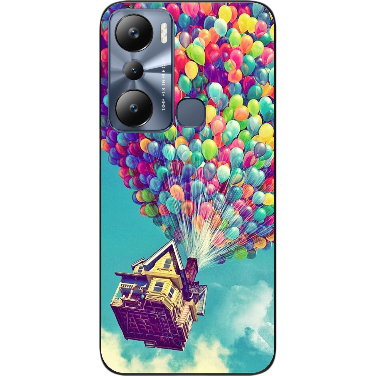 Силіконовий чохол Case для Infinix Hot 20i з картинкою Дім