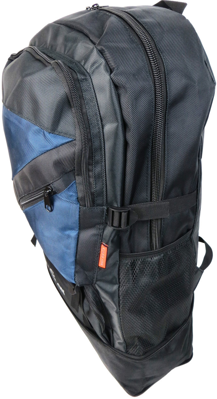 Рюкзак туристический с возможностью увеличения Caslon S9802 40L Черный с синим - фото 4 - id-p2000964824