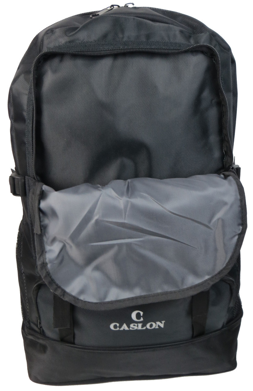 Рюкзак туристический с возможностью увеличения Caslon S9802 40L Черный с синим - фото 8 - id-p2000964824
