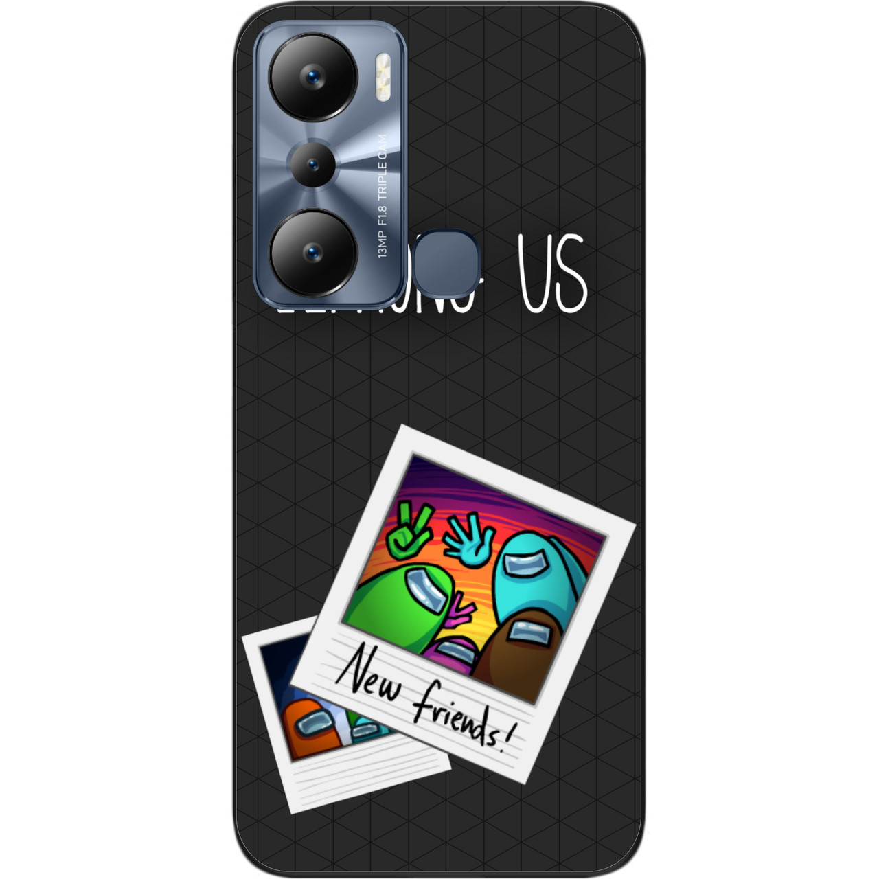 Силіконовий чохол Case для Infinix Hot 20i з картинкою Among Us Друзі