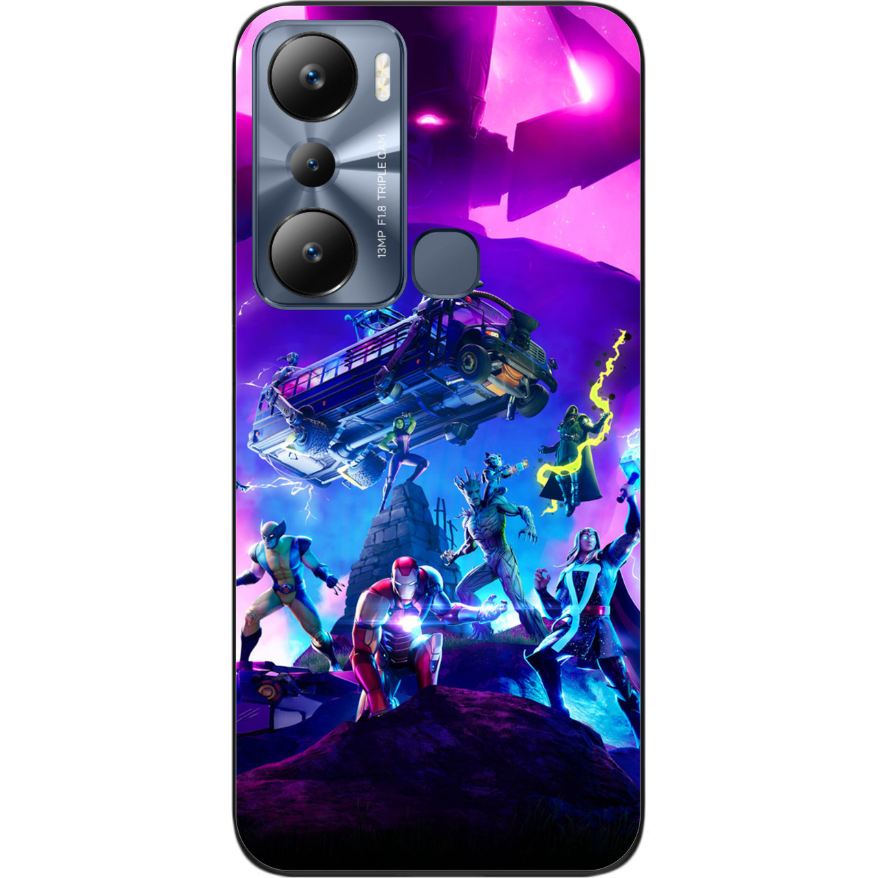 Силіконовий чохол Case для Infinix Hot 20i з картинкою Ігри Битва