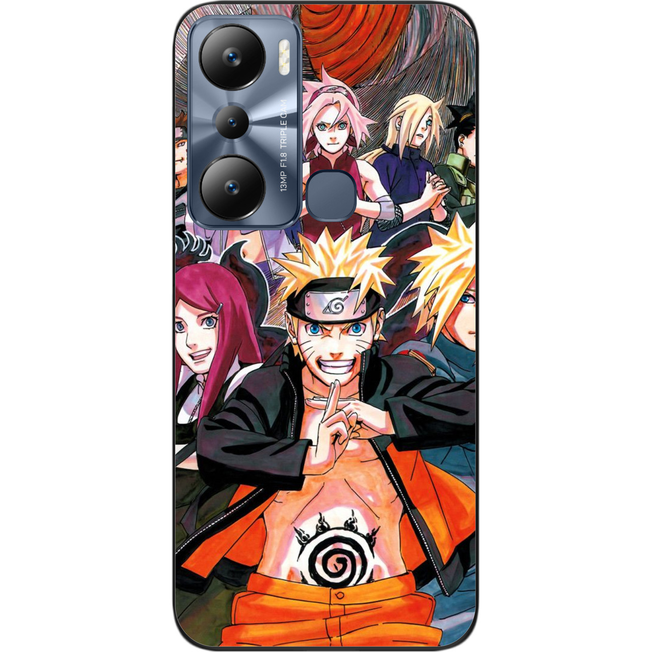 Силіконовий чохол Case для Infinix Hot 20i з картинкою Нарутовумаки