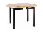 Стіл обідній Dante дуб артисан/чорний Signal, фото 5