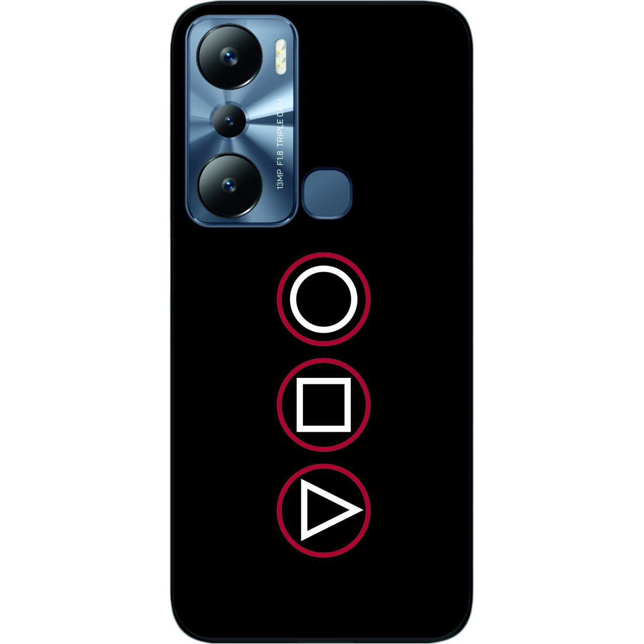 Силіконовий чохол Case для Infinix Hot 20i з картинкою Гра в кальмара Логотип