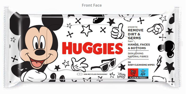 Волога серветка Huggies BW MICKEY MOUSE 56 шт