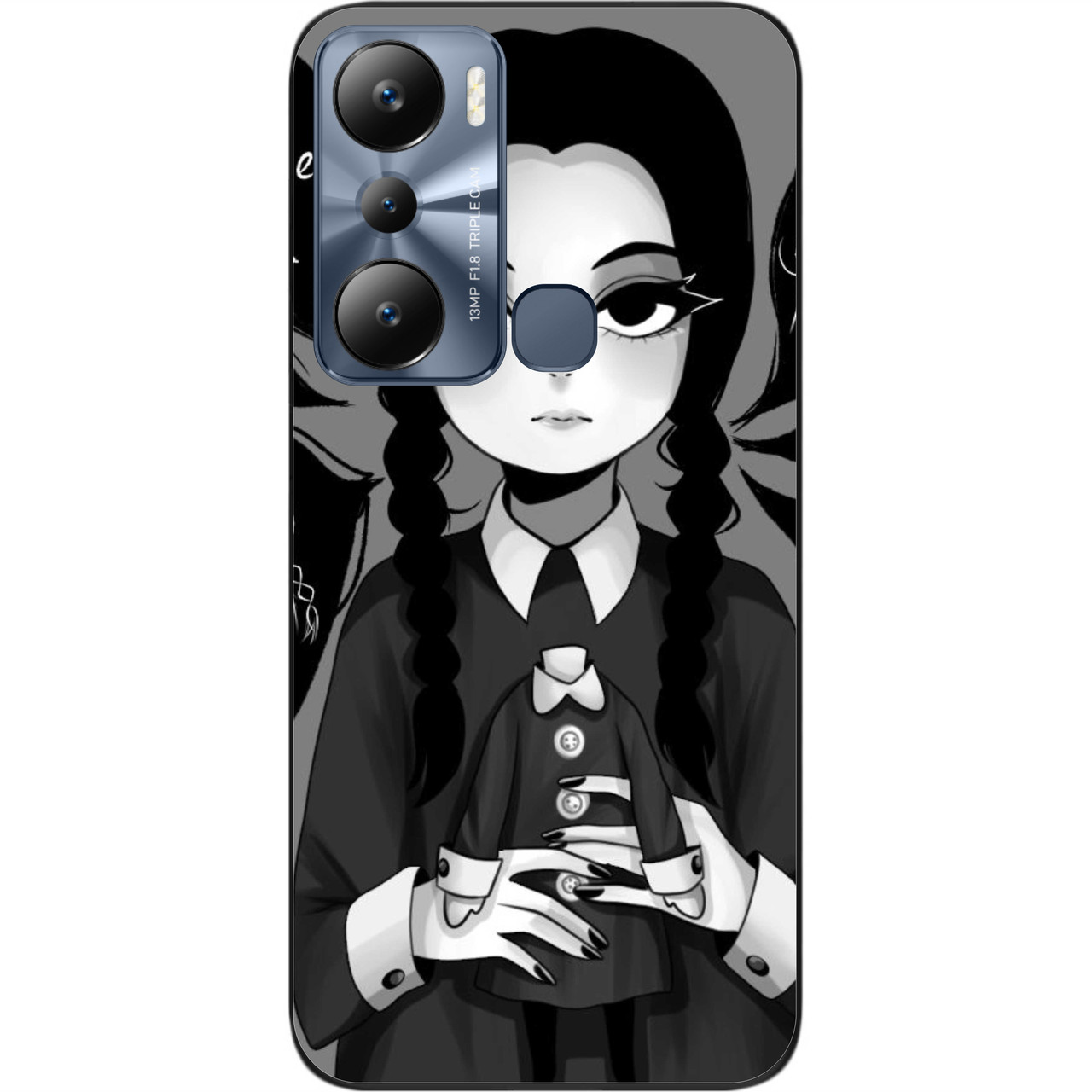 Силіконовий чохол Case для Infinix Hot 20i з картинкою Уенсдей