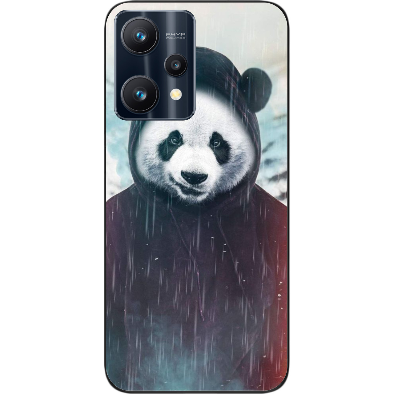 Силіконовий чохол Epik для Realme 9 Pro з картинкою Панда в капюшоні