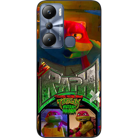Силіконовий чохол Case для Infinix Hot 20i з картинкою Черепашки ніндзя Раф, фото 1