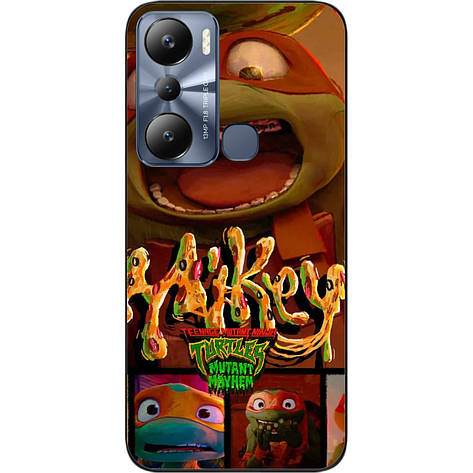 Силіконовий чохол Case для Infinix Hot 20i з картинкою Черепашки ніндзя Міке, фото 1