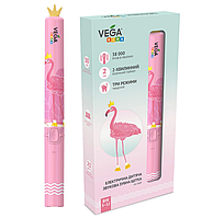 Електрична зубна щітка Vega Kids VK-500P від 3-12 років рожева
