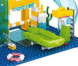 Конструктор COGO 4558 Аквапарк для дівчаток, 715 деталей, розмір коробки 49,5×35×7 см., фото 4