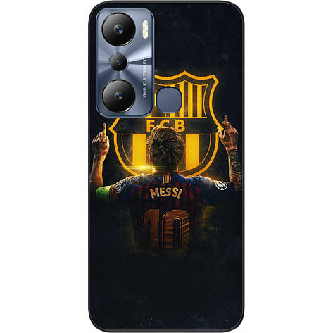 Силіконовий чохол Case для Infinix Hot 20i з картинкою Футбол Мессі, фото 1