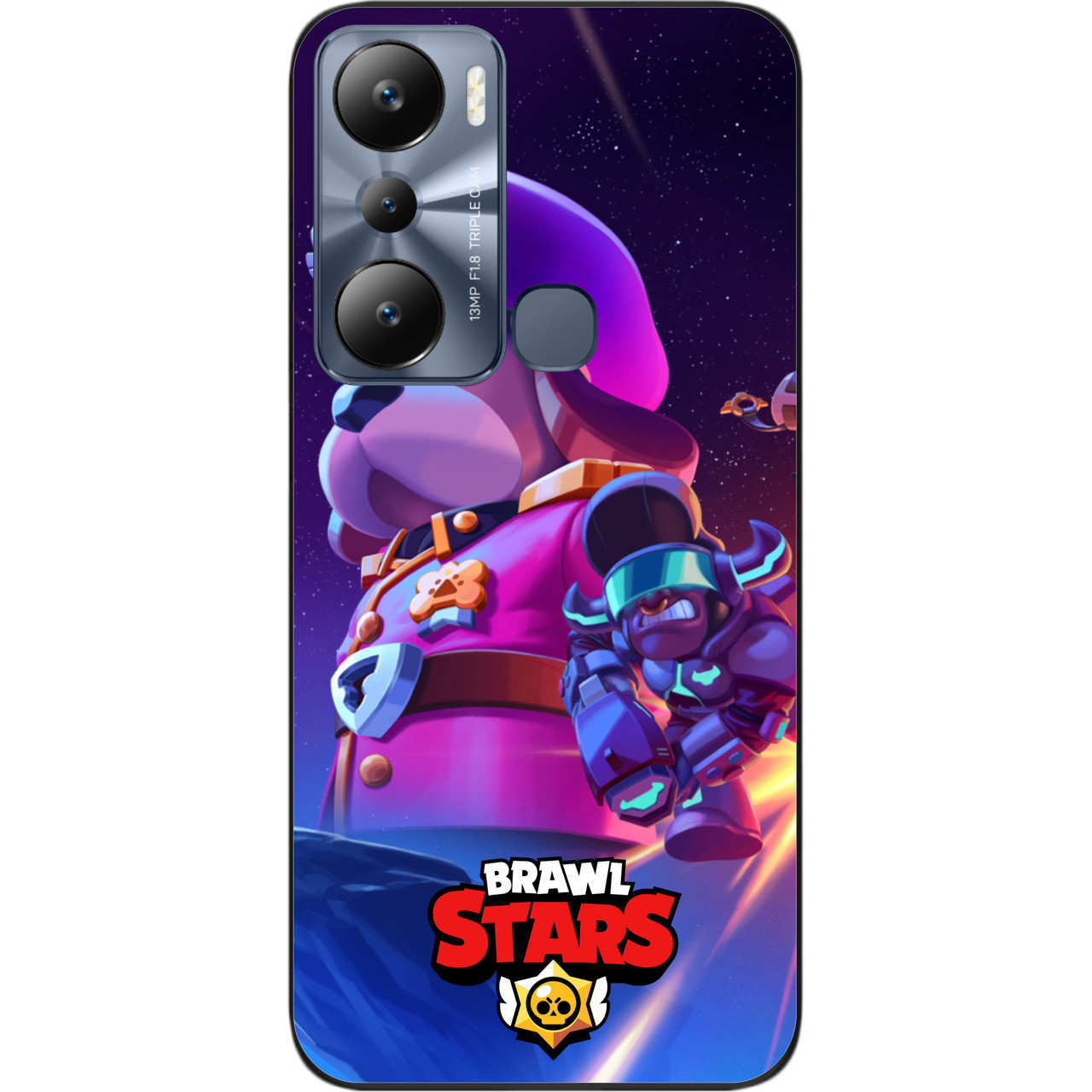 Силіконовий чохол Case для Infinix Hot 20i з картинкою Бравл Космоопера