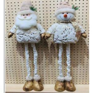 Фігура новорічна "Santa Snowman" 88 см М'яка іграшка Санта або Сніговик