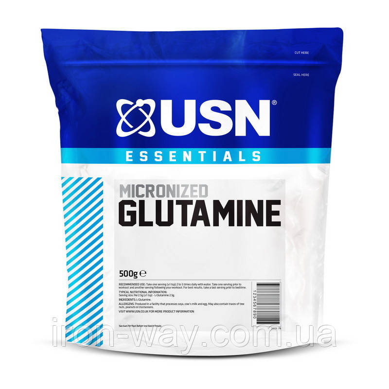 USN Glutamine Micronized (500 g, unflavored)