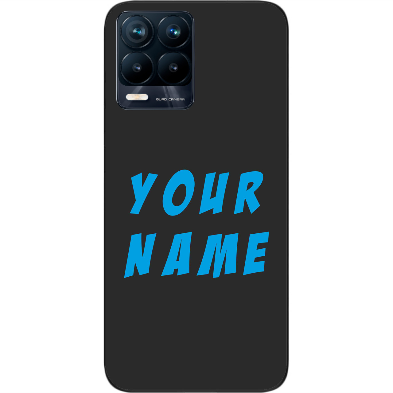 Саме чохол Epik для Realme 8 4G бампер із ім'ям друк на чохлі