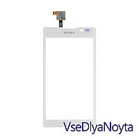 Тачскрин для Sony C2305 S39h Xperia C, white, оригінал