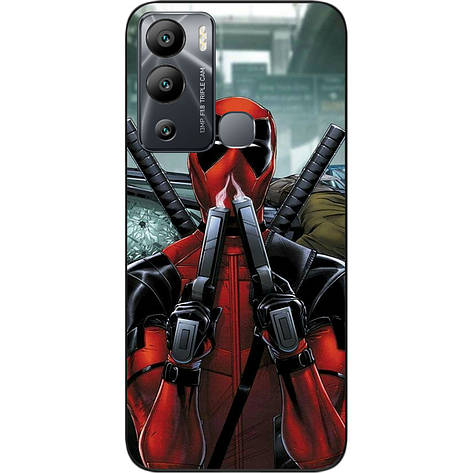 Силіконовий чохол Case для Infinix Hot 12i з картинкою Дедпул, фото 1