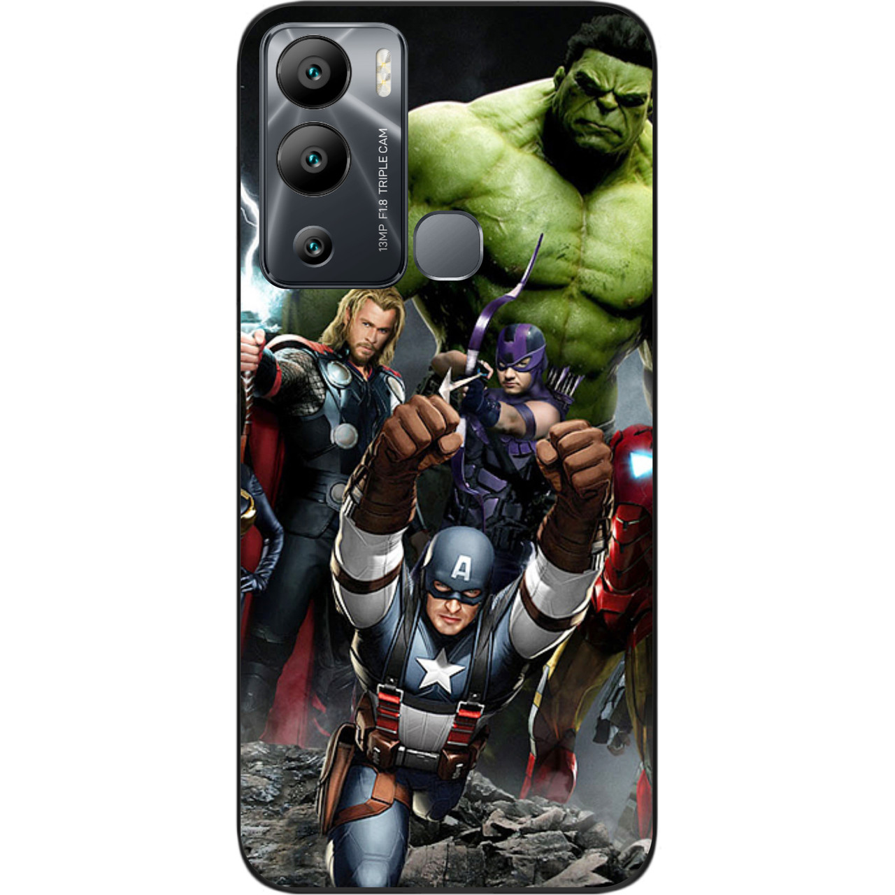 Силіконовий чохол Case для Infinix Hot 12i з картинкою Супергерої