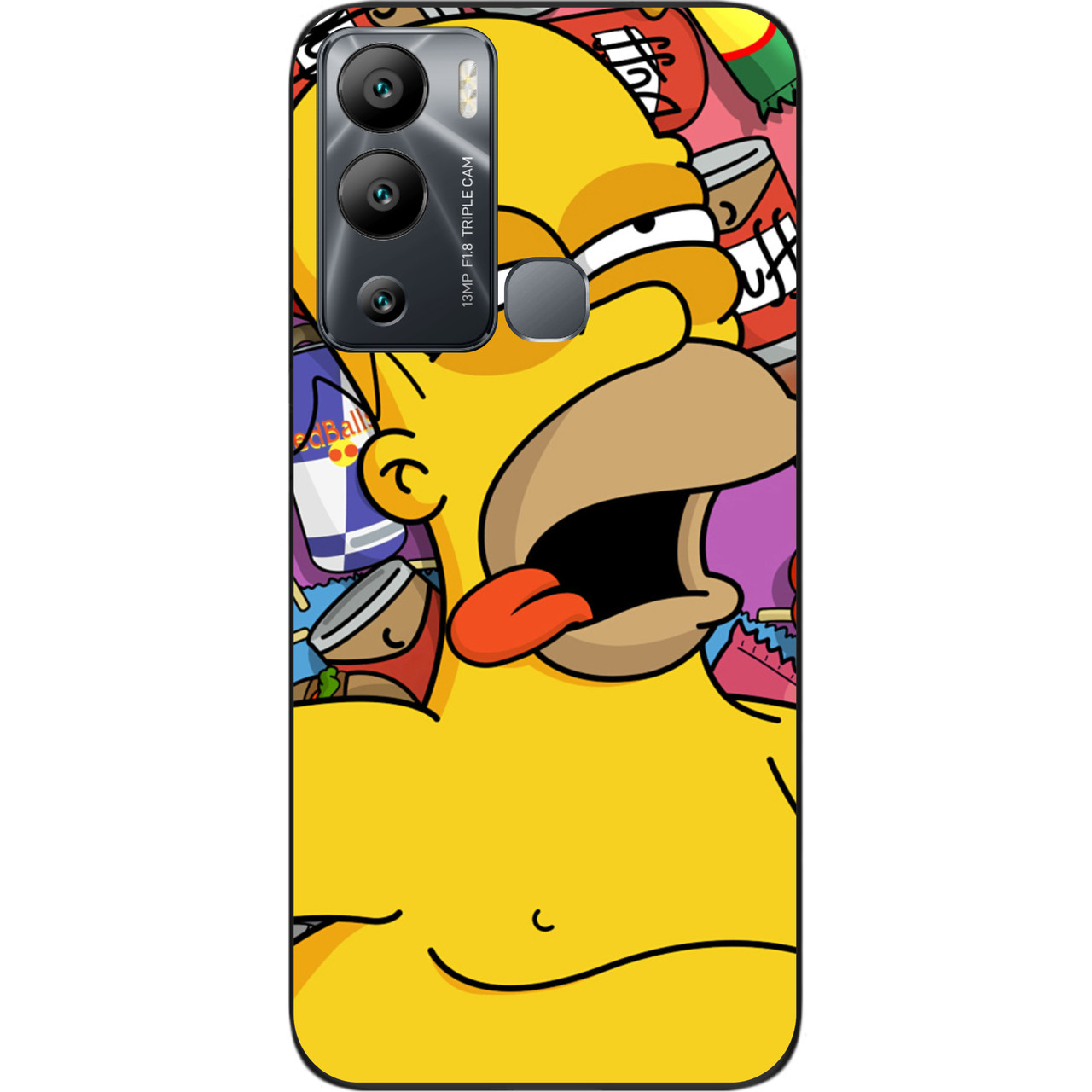 Силіконовий бампер Case для Infinix Hot 12i із зображенням Гомер