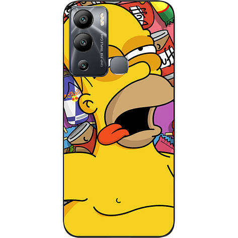 Силіконовий бампер Case для Infinix Hot 12i із зображенням Гомер, фото 1