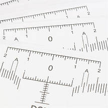 Лінійка для брів самоклеюча одноразова для перманентного макіяжу, фото 2