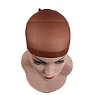 Сіточка шапочка під перука коричнева 2 шт. в пакованні, для фіксації волосся для сну, фото 4