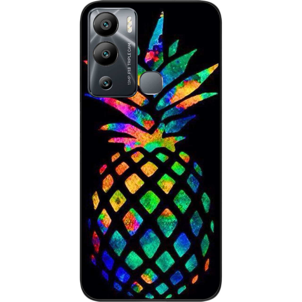Оригінальний чохол Case для Infinix Hot 12i з картинкою Ананас
