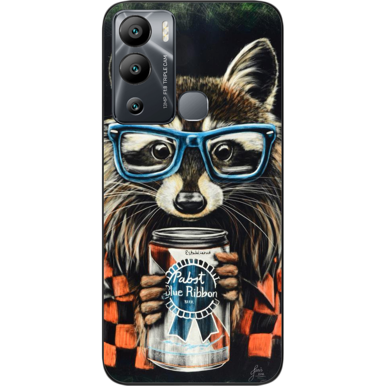 Силіконовий чохол Case для Infinix Hot 12i з картинкою Єнот