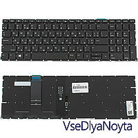 Клавиатура для ноутбука HP (ProBook: 450 G8, 455 G8) ukr, black, без фрейма, подсветка клавиш (ОРИГИНАЛ)