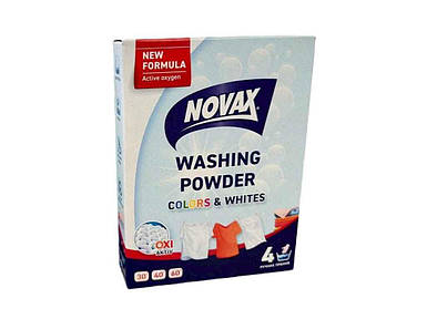 Пральний порошок 400г ручний Oxy Колор та Біле ТМ NOVAX FG
