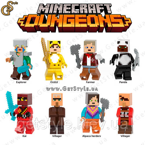 Набір фігурок Майнкрафт Minecraft Set 8 шт.
