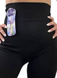 Легінси лосини жіночі Ластівка чорні безшовні розмір 3XL-8XL (50-56) на хутрі, фото 6