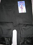 Легінси лосини жіночі Ластівка чорні безшовні розмір 3XL-8XL (50-56) на хутрі, фото 8