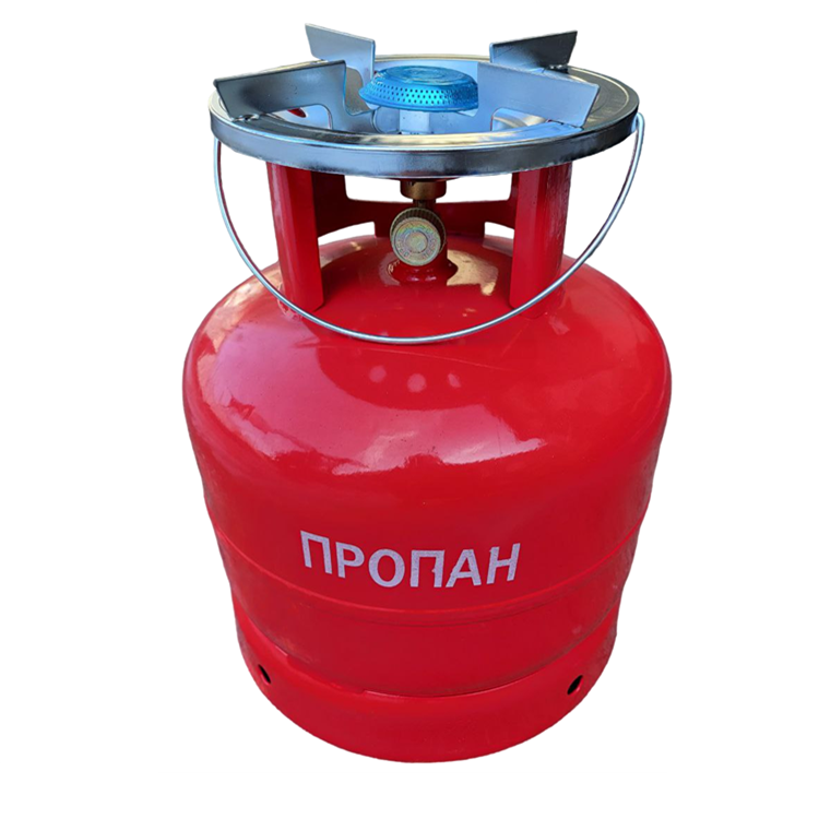 Газовий балон туристичний Кемпінг 15 літрів із пальником, фото 1
