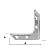 Кутник віконний 100х100 мм оцинкований