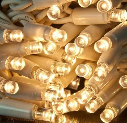 Гірлянда RD-7050 100LED Вулиця Провід-Білий, Колір ламп-Тепла, фото 1