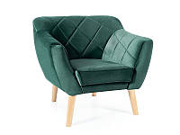 Кресло Karo 1 Velvet зеленый/бук Signal