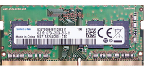 Оперативна пам'ять для ноутбука SODIMM DDR4 4GB PC4-21300 2666MHz SAMSUNG (M471A5244CB0-CTD) нова