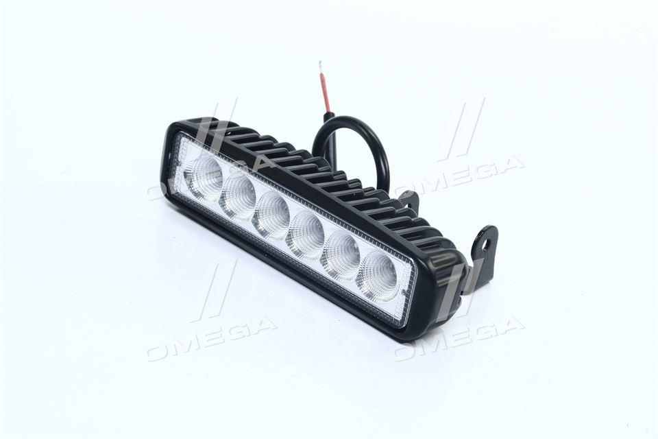 Фара LED прямокутна 18W, 6 ламп, 159,8 * 54,2мм, широкий проминь DK B2-18W-A FL UA59, фото 1