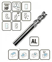 3 — зуба плоский торець для м'яких металів
